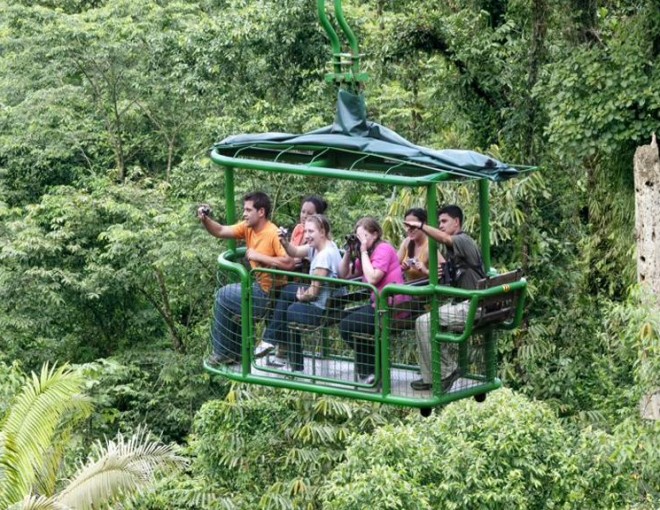 Recorrido en teleférico