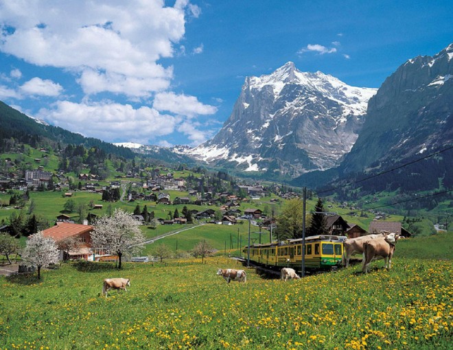 Grindelwald and Interlaken from Lucerne