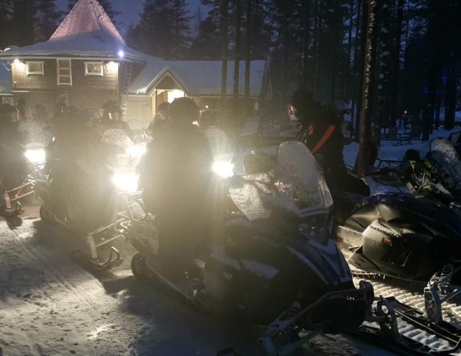 Evening Snowmobile Safari in Rovaniemi