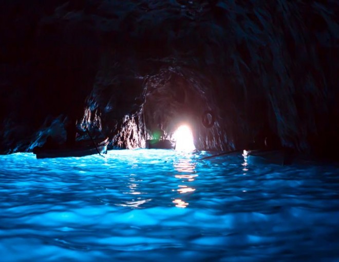 Capri & Anacapri with the Blue Grotto from Sorrento